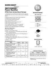 MURB1660CT-D datasheet pdf ON Semiconductor