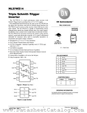 NL37WZ14-D datasheet pdf ON Semiconductor