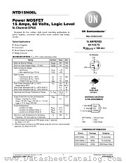NTD15N06L-D datasheet pdf ON Semiconductor