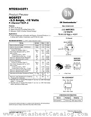 NTGS3433T1-D datasheet pdf ON Semiconductor