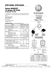 NTP18N06-D datasheet pdf ON Semiconductor