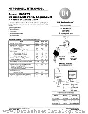 NTP30N06L-D datasheet pdf ON Semiconductor