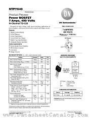 NTP7N40-D datasheet pdf ON Semiconductor