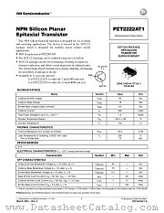 PZT2222AT1-D datasheet pdf ON Semiconductor