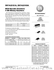 SN74LS161A-D datasheet pdf ON Semiconductor