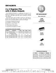 SN74LS670-D datasheet pdf ON Semiconductor