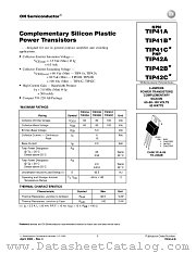 TIP41A-D datasheet pdf ON Semiconductor