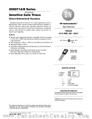 2N6071 datasheet pdf ON Semiconductor