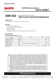 2SB1302 datasheet pdf ON Semiconductor