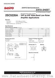 2SC5226A datasheet pdf ON Semiconductor
