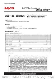 2SD1626 datasheet pdf ON Semiconductor