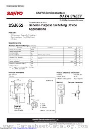 2SJ652 datasheet pdf ON Semiconductor