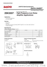 2SK3557 datasheet pdf ON Semiconductor