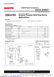 2SK3703 datasheet pdf ON Semiconductor