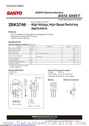 2SK3746 datasheet pdf ON Semiconductor