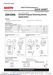 2SK4066 datasheet pdf ON Semiconductor