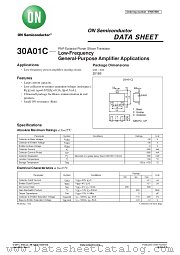 30A01C datasheet pdf ON Semiconductor