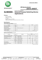 3LN03SS datasheet pdf ON Semiconductor