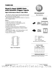 74HC132 datasheet pdf ON Semiconductor