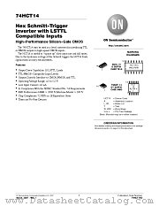 74HCT14.REV1 datasheet pdf ON Semiconductor