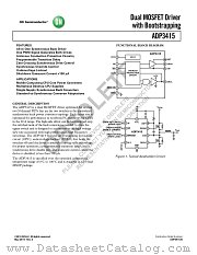 ADP3415 datasheet pdf ON Semiconductor