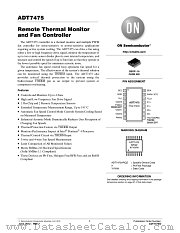 ADT7475 datasheet pdf ON Semiconductor