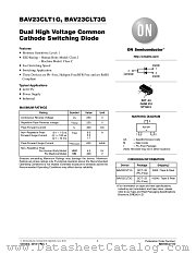 BAV23CLT1 datasheet pdf ON Semiconductor
