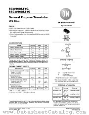 BCW66GLT1 datasheet pdf ON Semiconductor