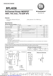 BFL4036 datasheet pdf ON Semiconductor