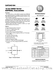 CAT24C164 datasheet pdf ON Semiconductor