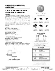 CAT25010 datasheet pdf ON Semiconductor