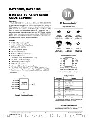 CAT25080 datasheet pdf ON Semiconductor