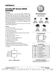 CAT25512 datasheet pdf ON Semiconductor