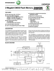 CAT28F020 datasheet pdf ON Semiconductor