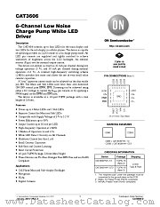 CAT3606 datasheet pdf ON Semiconductor