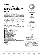CAT3648 datasheet pdf ON Semiconductor