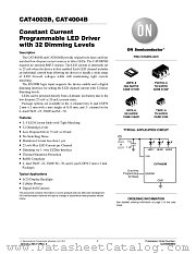 CAT4003B datasheet pdf ON Semiconductor