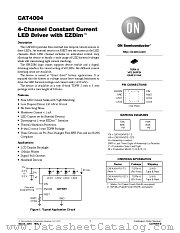CAT4004 datasheet pdf ON Semiconductor