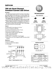 CAT4104 datasheet pdf ON Semiconductor