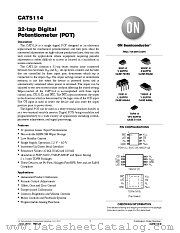 CAT5114 datasheet pdf ON Semiconductor