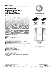 CAT5251 datasheet pdf ON Semiconductor
