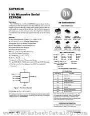 CAT93C46 datasheet pdf ON Semiconductor