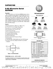 CAT93C76B datasheet pdf ON Semiconductor