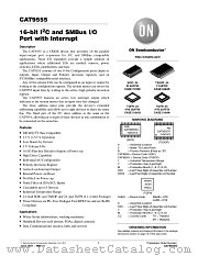 CAT9555 datasheet pdf ON Semiconductor