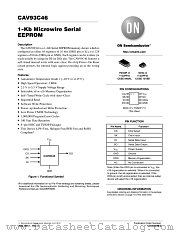 CAV93C46 datasheet pdf ON Semiconductor