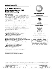 CM1231 datasheet pdf ON Semiconductor