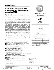 CM1401-03 datasheet pdf ON Semiconductor