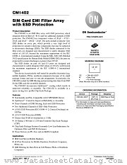 CM1402 datasheet pdf ON Semiconductor