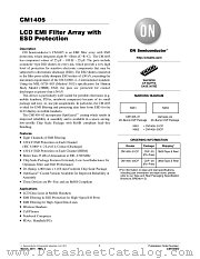 CM1405 datasheet pdf ON Semiconductor