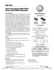 CM1409 datasheet pdf ON Semiconductor